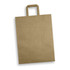 An extra large flat handle paper bag in a brown colour, featuring a simple design and a handle at the top.