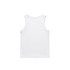 A white rib tank top displayed against a plain background, featuring a simple design and no visible branding.