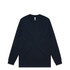 A long-sleeve tee in dark navy, featuring a simple design and a small logo. Ideal for casual wear.