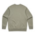 A green jumper with a simple design, featuring long sleeves and a crew neck. It has a logo on the back.