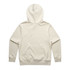 A cream-coloured hoodie with a hood, featuring a plain design and back view. It has a logo on the back.