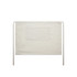 A linen half apron in a light beige colour with ties and a front pocket. The design is simple and functional.