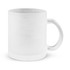 A Venetian Glass Coffee Mug featuring a clean, white exterior and a sturdy handle, designed for enjoying hot beverages.