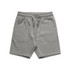 A pair of grey youth stadium shorts featuring an elastic waistband and drawstring. The shorts have a simple design.