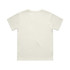 A plain cream-coloured children's t-shirt with a round neckline and short sleeves.