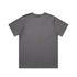 A grey t-shirt with a classic cut, featuring a simple design and a logo on the back.