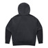 A black hoodie featuring a relaxed fit and a spacious hood, with no visible branding.