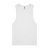 A light grey singlet tank top with a round neckline and a logo on the label.