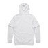 A light grey hoodie with a hood and long sleeves, featuring a plain back and ribbed cuffs.