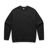 A black crew jumper featuring a chest pocket and a subtle logo. Suitable for casual wear.