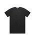 A black active blend t-shirt with a crew neck and short sleeves. The shirt features a logo.