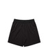 Active Pro Shorts in black, featuring an elastic waistband and drawstring. Includes a logo on one side.