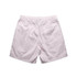 Light pink beach shorts with an elastic waistband, featuring a simple design and no visible branding.