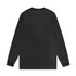 A long-sleeve black T-shirt featuring a simple design and no visible logo or branding on the back.