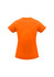 An orange short sleeve tee for women, featuring a fitted design and no visible logos on the back.