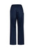 Navy blue women's scrub pants featuring a relaxed fit and an elastic waist, with a pocket on one side.