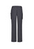 Grey straight leg scrub pants with pockets, featuring an elastic waistband. No visible logos or branding.