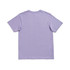 A lilac unisex modern fit tee with short sleeves and a plain back, featuring a small logo at the neckline.