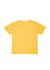 A yellow unisex modern fit t-shirt with short sleeves and a plain back design.