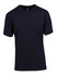 A unisex modern fit tee in navy blue with short sleeves and a round neckline. Features branding inside the collar.