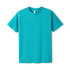 A turquoise unisex modern fit T-shirt with short sleeves and a crew neckline, featuring a tag inside.