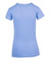 A light blue women's modern fit T-shirt with a round neckline and short sleeves, featuring a logo.