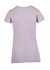 A grey women's modern fit T-shirt featuring short sleeves and a streamlined design. It includes a logo on the fabric.