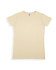 A yellow women's modern fit T-shirt with short sleeves and a round neckline, featuring a logo.
