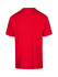 A red unisex regular T-shirt with a plain back design. It features a crew neck and short sleeves.