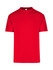 A red men's/unisex regular T-shirt with a classic crew neckline and short sleeves.