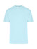 A light blue unisex regular T-shirt featuring short sleeves and a simple design. It has a logo on the label.