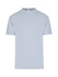 A light blue men's/unisex regular T-shirt with short sleeves and a plain design. Features a logo on the neckline.