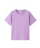 A lilac kid's regular T-shirt with short sleeves and a simple design. It features a branding label inside.