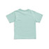A mint green kid's regular t-shirt with short sleeves and a round neck. The back is plain with no visible logos.