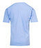 A light blue children's regular T-shirt with short sleeves and a plain back. It features a logo on the upper back.
