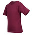 A burgundy regular T-shirt with short sleeves, featuring a fitted design and no visible logos.