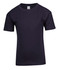 A navy blue regular T-shirt for kids, featuring short sleeves and a crew neck. It has a logo on the inside label.