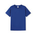 A blue men's T-shirt made from cool dry fabric, featuring short sleeves and a logo.