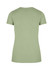 A women's slim fit tee in a soft green colour, featuring a simple design and short sleeves.