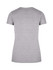 A light grey women's slim fit tee with short sleeves and a rounded neckline, featuring a logo on the back.