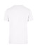 A plain white unisex t-shirt with short sleeves and a back view, featuring a logo.