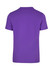 A purple unisex American style t-shirt with a round neckline and short sleeves. It features a logo on the back.