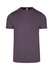 A men's slim fit T-shirt in a muted purple colour, featuring a round neckline and short sleeves.