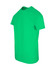 A green men's slim fit t-shirt with a plain design and short sleeves, featuring a branding logo.