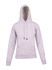 A grey kangaroo pocket hoodie featuring a drawstring hood and a front pocket. The product has an adjustable hood.