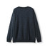 A dark grey adult poly-cotton fleece jumper with a ribbed waistband, featuring a logo on the back.