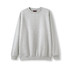 A grey poly cotton fleece jumper with a round neck and long sleeves. The jumper features a logo.