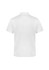 A white short sleeve polo shirt with a plain back and a small logo on the chest.