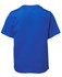 A blue short-sleeved children's t-shirt with a plain back and no visible logos.