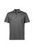 A grey men's short sleeve polo shirt featuring a collar and a logo.